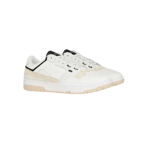 Tommy Hilfiger Sneakers Sneakers Uomo modello da basket in sezioni Bianco beige nero - Francavilla Moda